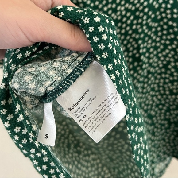 Reformation Atticus Camisole Wyoming Green Floral Tank Top Women’s Size Small - Picture 8 of 8